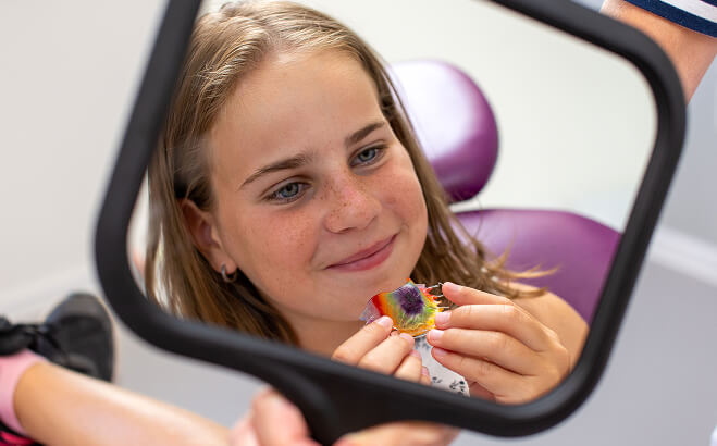 Nasazení snímacích rovnátek